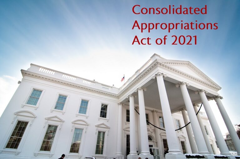 The Consolidated Appropriations Act Of 2021 Key Highlights The Hechtman Group 0352